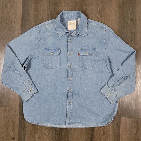 Levi's Other - Levi's Denim Shirt Men's Size 2XL Button Long Sleeve Western Casual Cotton XXL